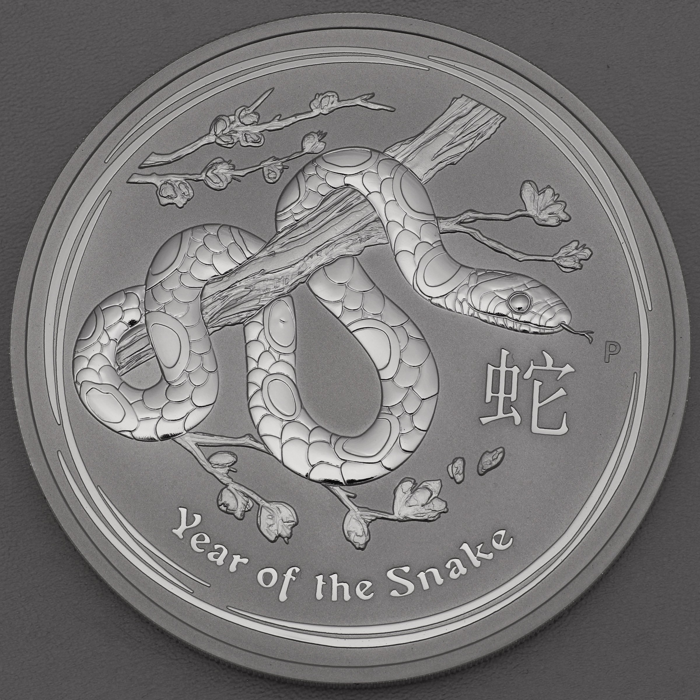 Silbermünze 10oz "Schlange" 2013 Lunar II – Year of the Snake 19% (Australien) - Hauptansicht