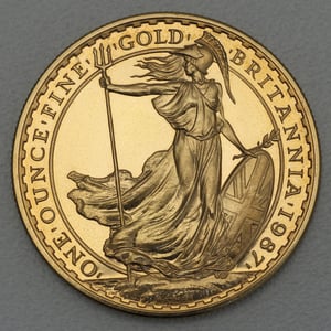 Goldmünze 1oz "Britannia" 1987 (Großbritannien) - Hauptansicht