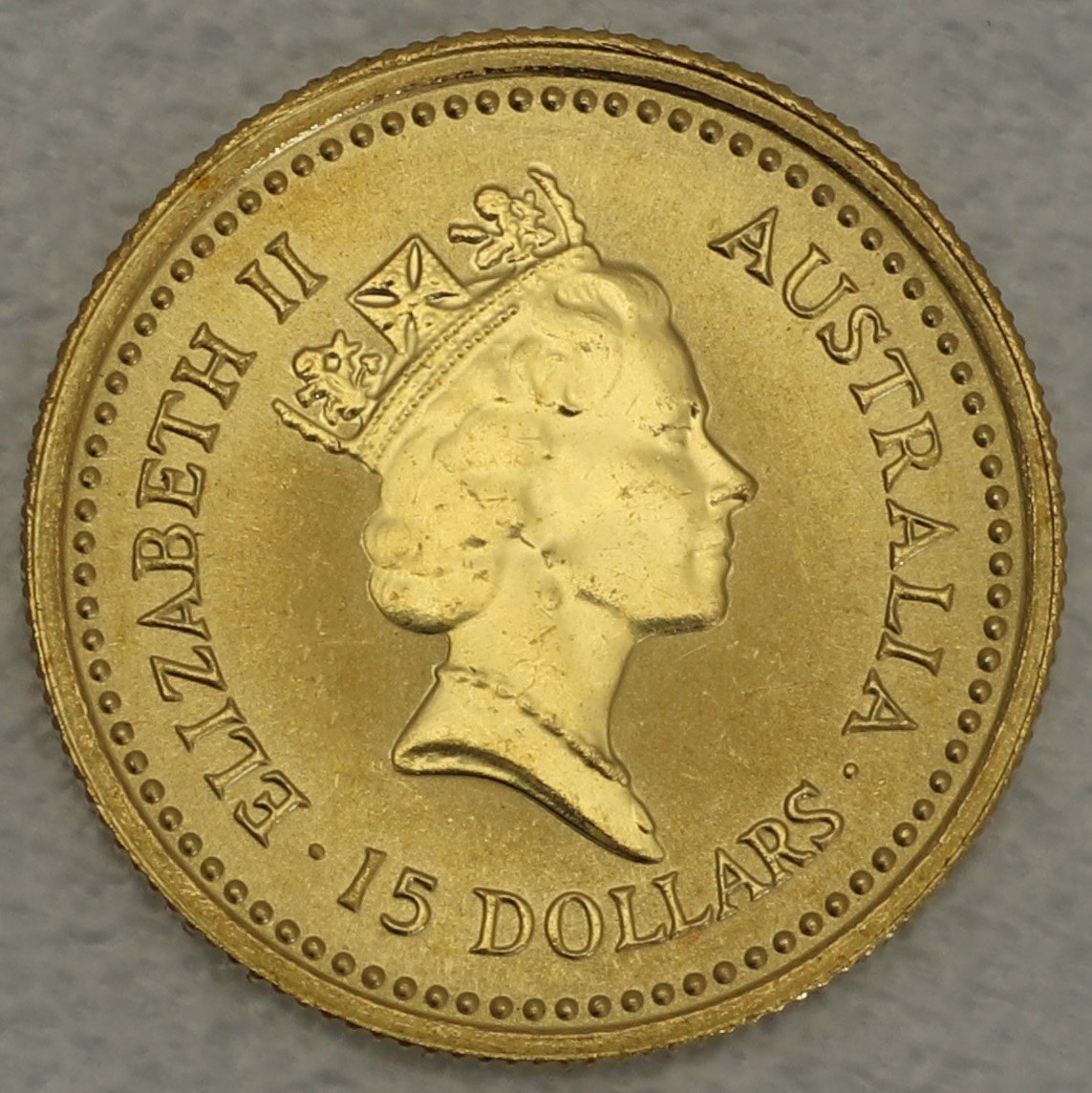 Goldmünze 1/10oz "Australian Nugget" 1987 (Australien) - Detailansicht 1
