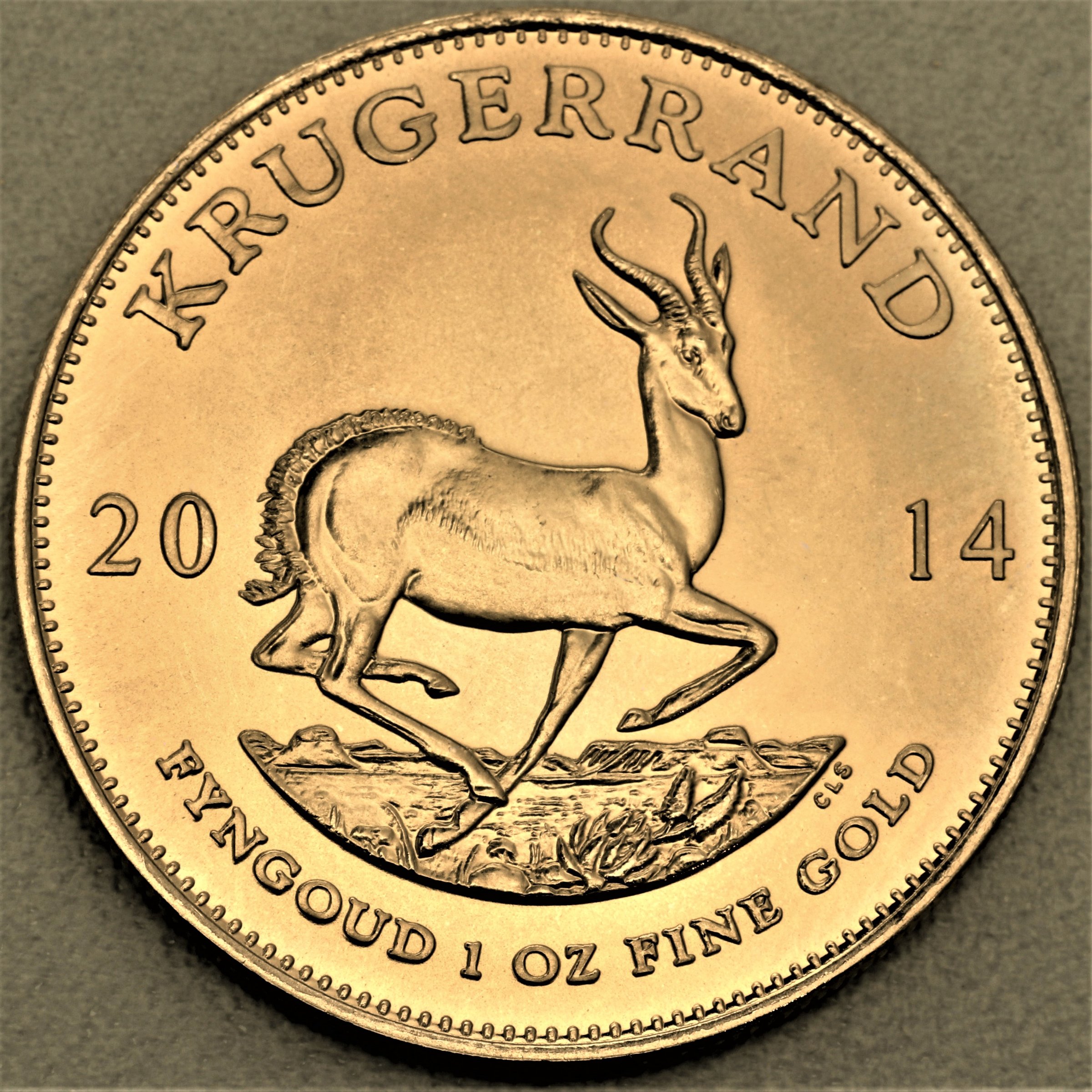 Goldmünze 1oz "Krügerrand" 2014 (Südafrika) - Hauptansicht