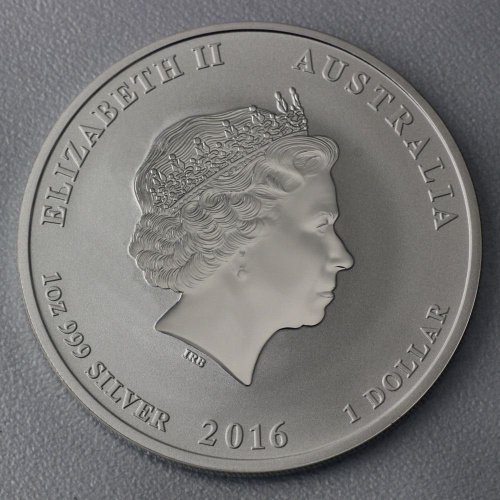 Silbermünze 1oz "Affe" 2016 Lunar II – Year of the Monkey (Australien) - Detailansicht 1