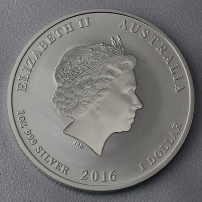 Silbermünze 1oz "Affe" 2016 Lunar II – Year of the Monkey (Australien) - Miniaturansicht 2