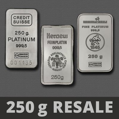 Platinbarren 250g (Resale) - Miniaturansicht 1