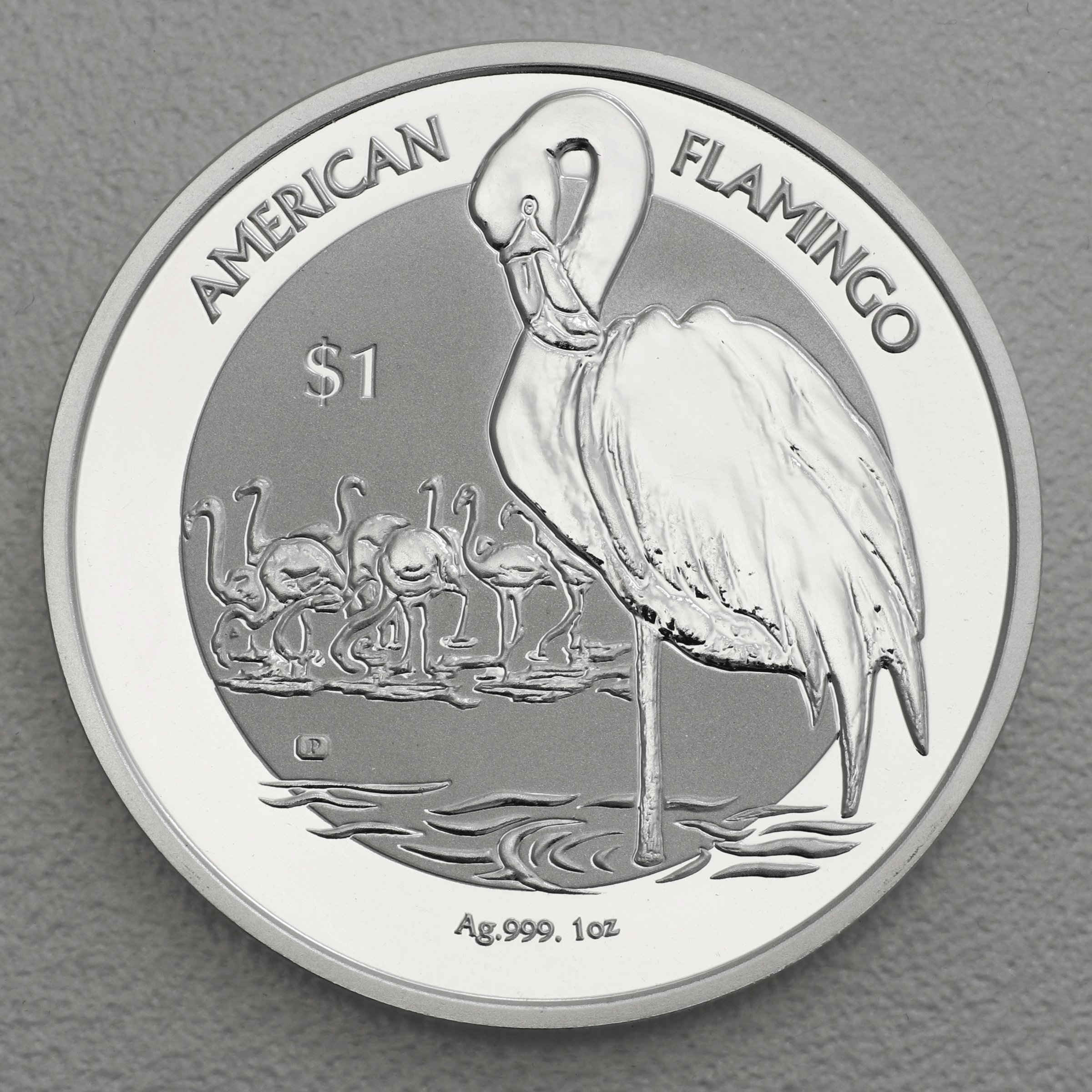 Silbermünze 1oz "American Flamingo" 2021 (Britische Jungferninseln) - Hauptansicht