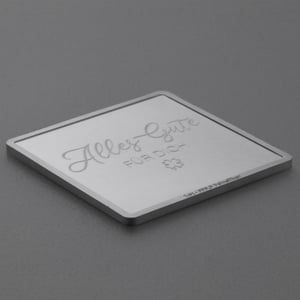 Silberbarren 1oz "Alles Gute" Gravurbarren quadratisch - Miniaturansicht 3