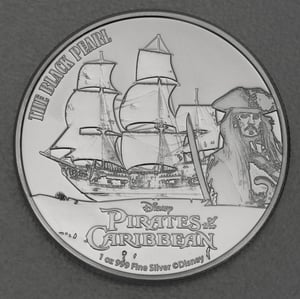 Silbermünze 1oz "The Black Pearl" 2021 Disney – Pirates of the Caribbean (Niue) - Hauptansicht