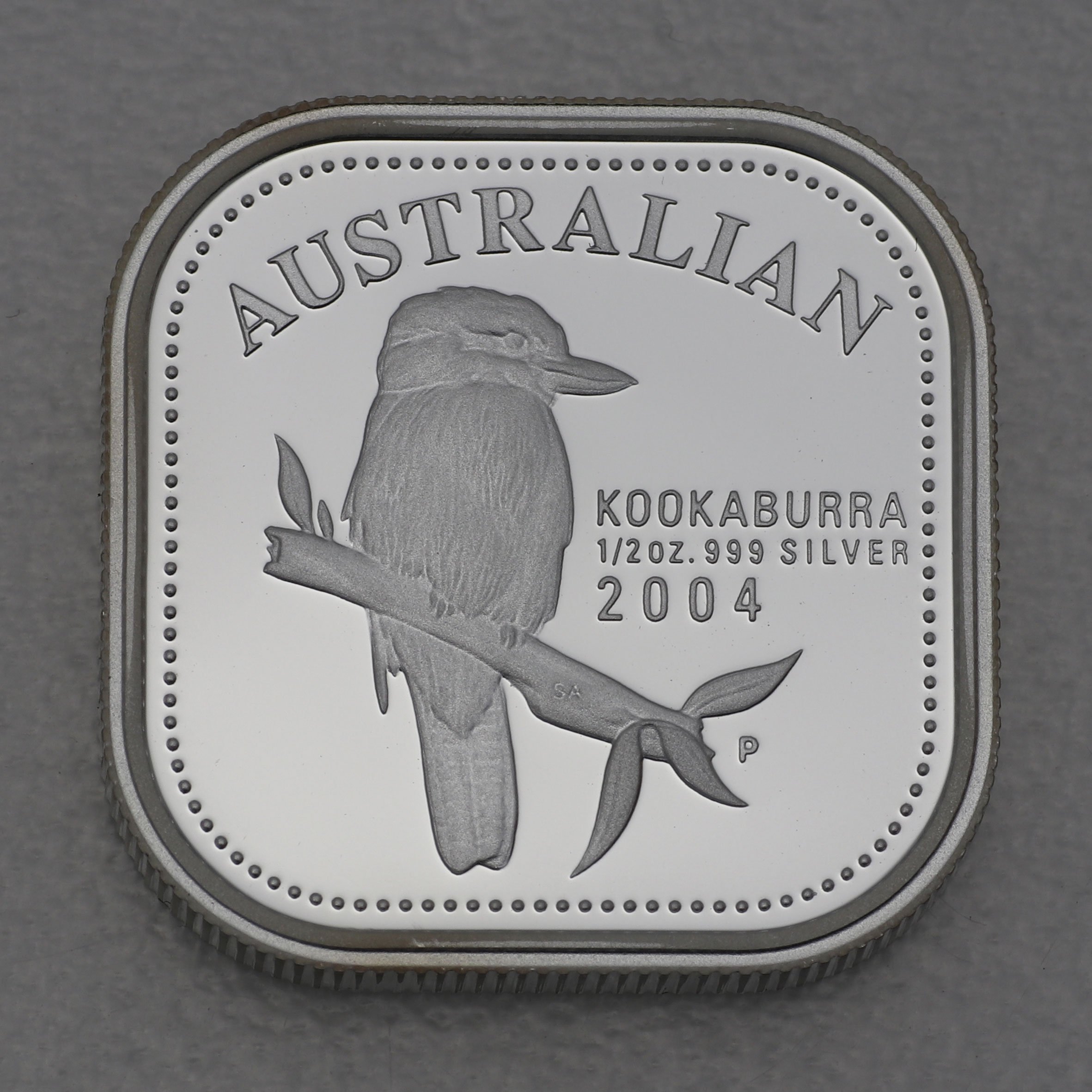 Silbermünze 1/2oz "Kookaburra" 2004 Square Proof Coin (Australien) - Hauptansicht