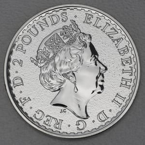 Silbermünze 1oz "Britannia" 2017 (vergoldet) (Großbritannien) - Miniaturansicht 2