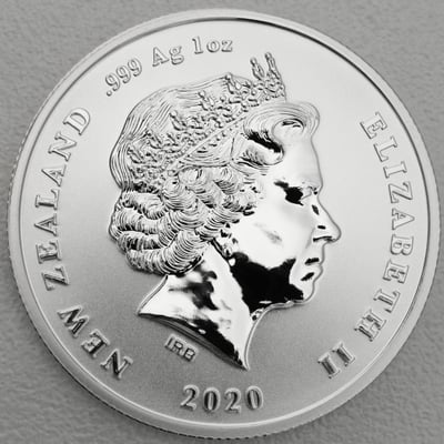 Silbermünze 1oz "Crested Penguin 2020" Chatham Island (Neuseeland) - Miniaturansicht 2