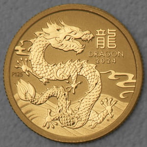 Goldmünze 1/10oz "Drache" 2024 Lunar III – Year of the Dragon (Australien) - Miniaturansicht 1