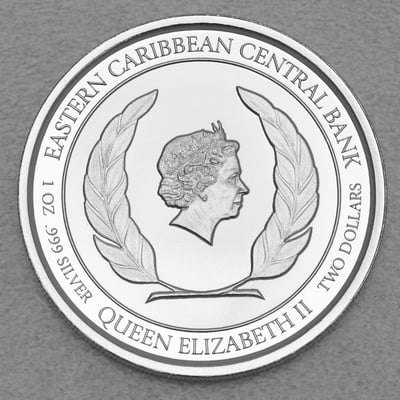 Silbermünze 1oz "Octopus" 2020 Eastern Caribbean 8 (Grenada) - Miniaturansicht 2