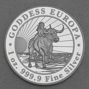 Silbermünze 1oz "Goddess Europa" 2022 (Tokelau) - Hauptansicht