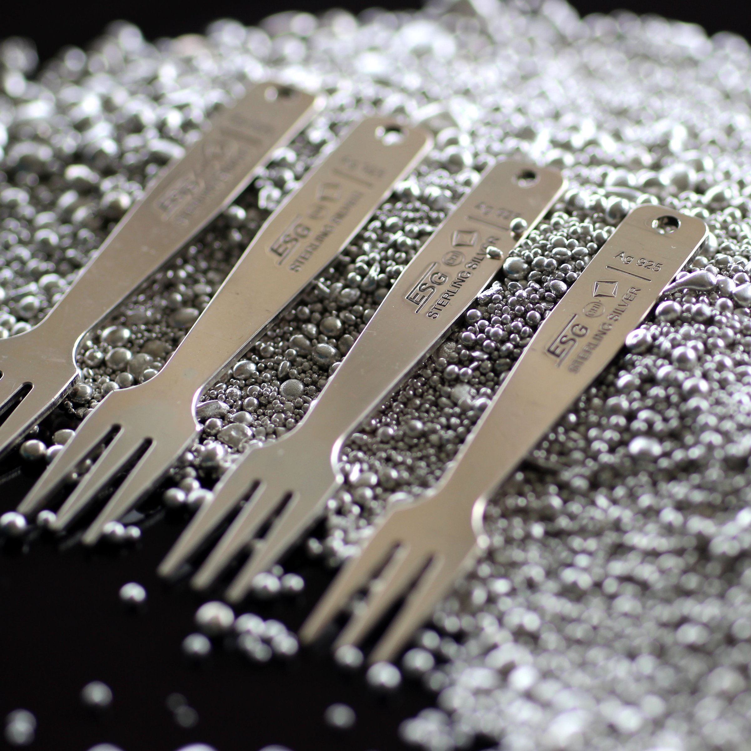 Gourmet-Gabel "Oliven-Picker" Sterling-Silber - Detailansicht 6