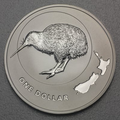Silbermünze 1oz "Kiwi" 2009 Icons of New Zealand (Neuseeland) - Miniaturansicht 1