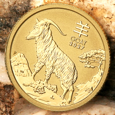 Goldmünze 1/20oz "Ziege" 2027 Lunar III – Year of the Goat (Australien) - Miniaturansicht 5