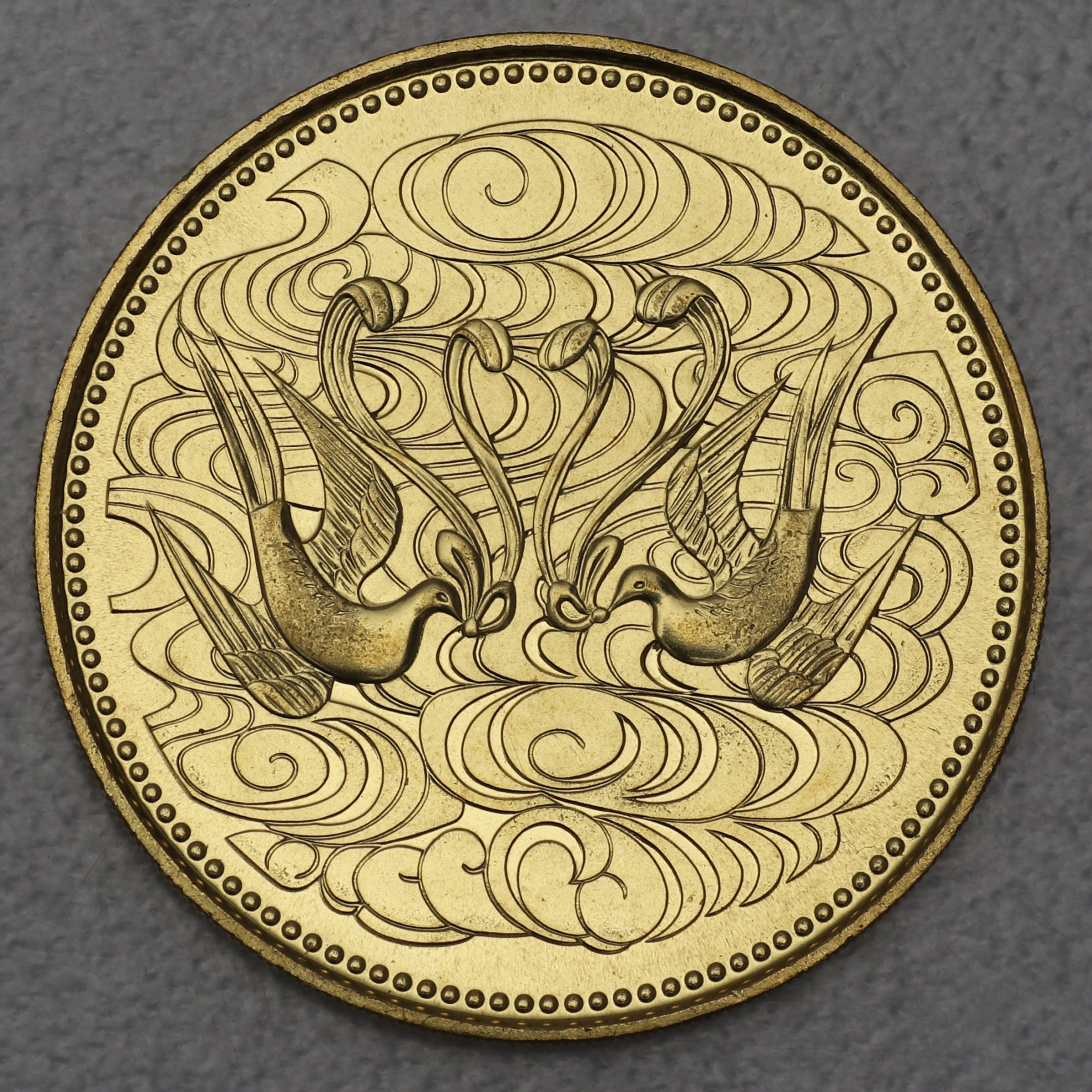 Goldmünze "100000 Yen 1986" 60jähriges Regierungsjubiläum Hirohito (Japan) - Hauptansicht