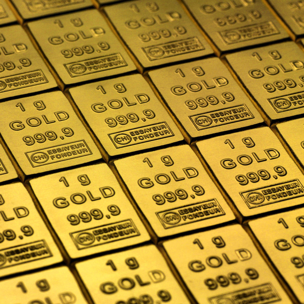 Goldtafel (50 x 1g Feingold) "CombiBar" gravierbar - Detailansicht 2