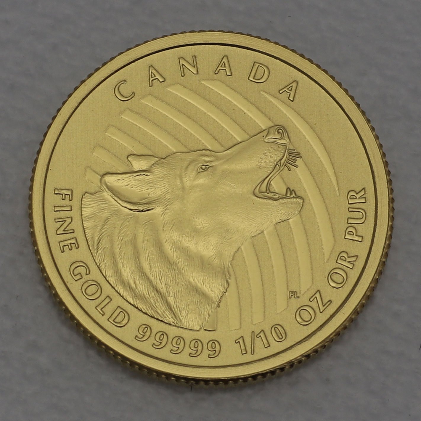 Goldmünze 1/10oz "Howling Wolf" 2015 Call of the wild (Kanada) - Hauptansicht