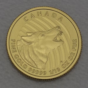Goldmünze 1/10oz "Howling Wolf" 2015 Call of the wild (Kanada) - Hauptansicht