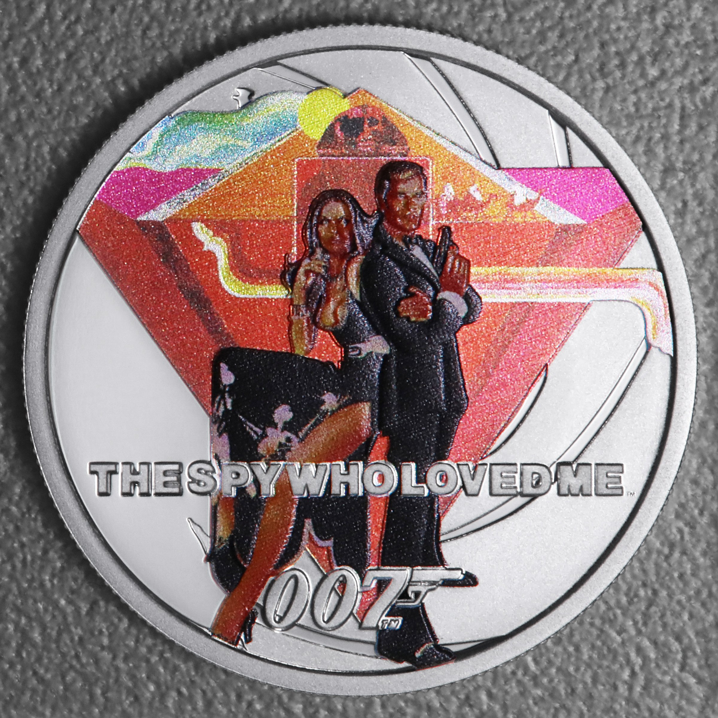 Silbermünzen 1oz +7 x 1/2oz "Roger Moore" 2024 (PP/kol./verg.) Set – 8-teilig James Bond (Tuvalu) - Detailansicht 1