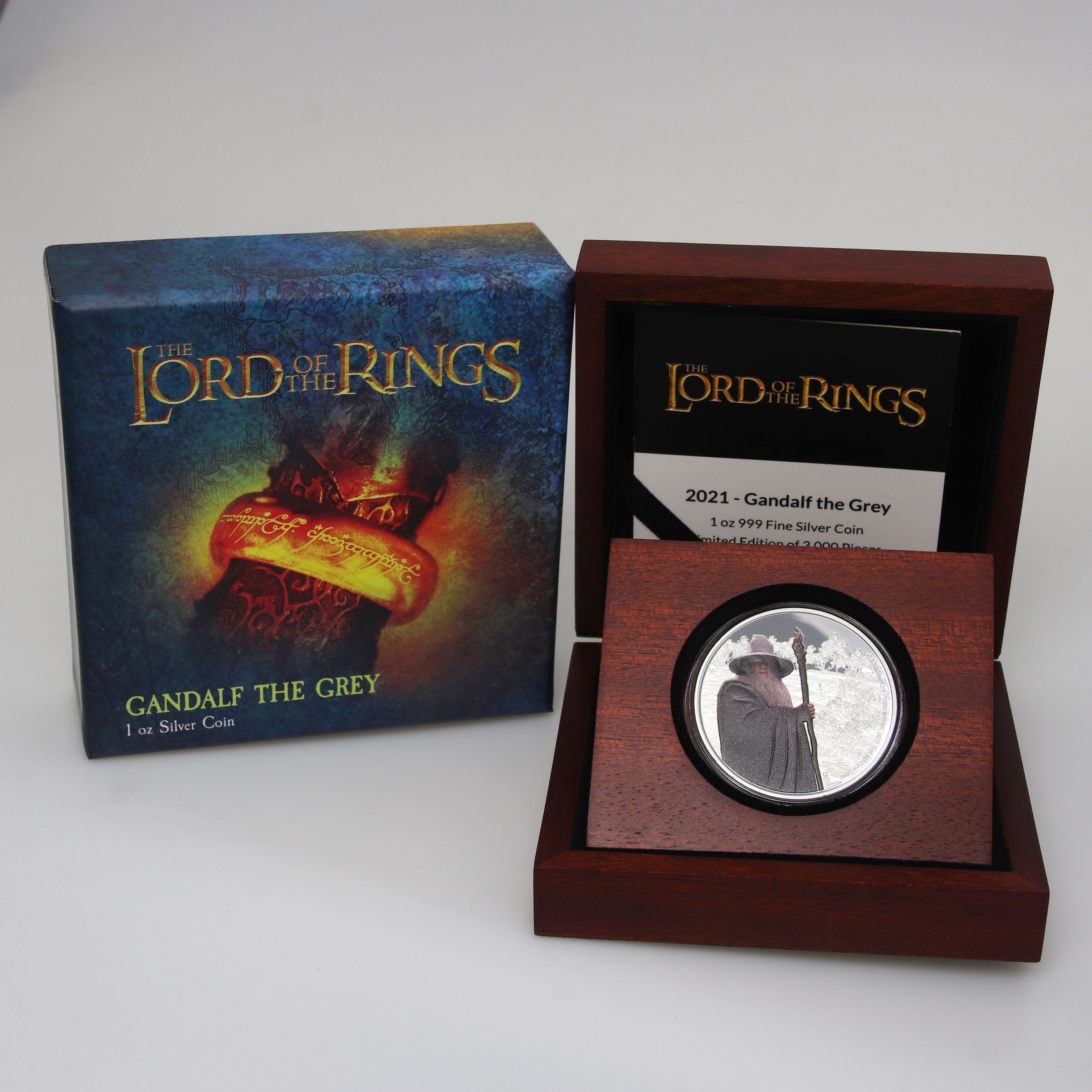 Silbermünze 1oz "Gandalf the Grey" 2021 koloriert The Lord of the Rings (Niue) - Detailansicht 2