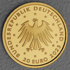 Goldmünze 20 Euro "Steinbock" 2023 Rückkehr der Wildtiere (Deutschland) - Miniaturansicht 2