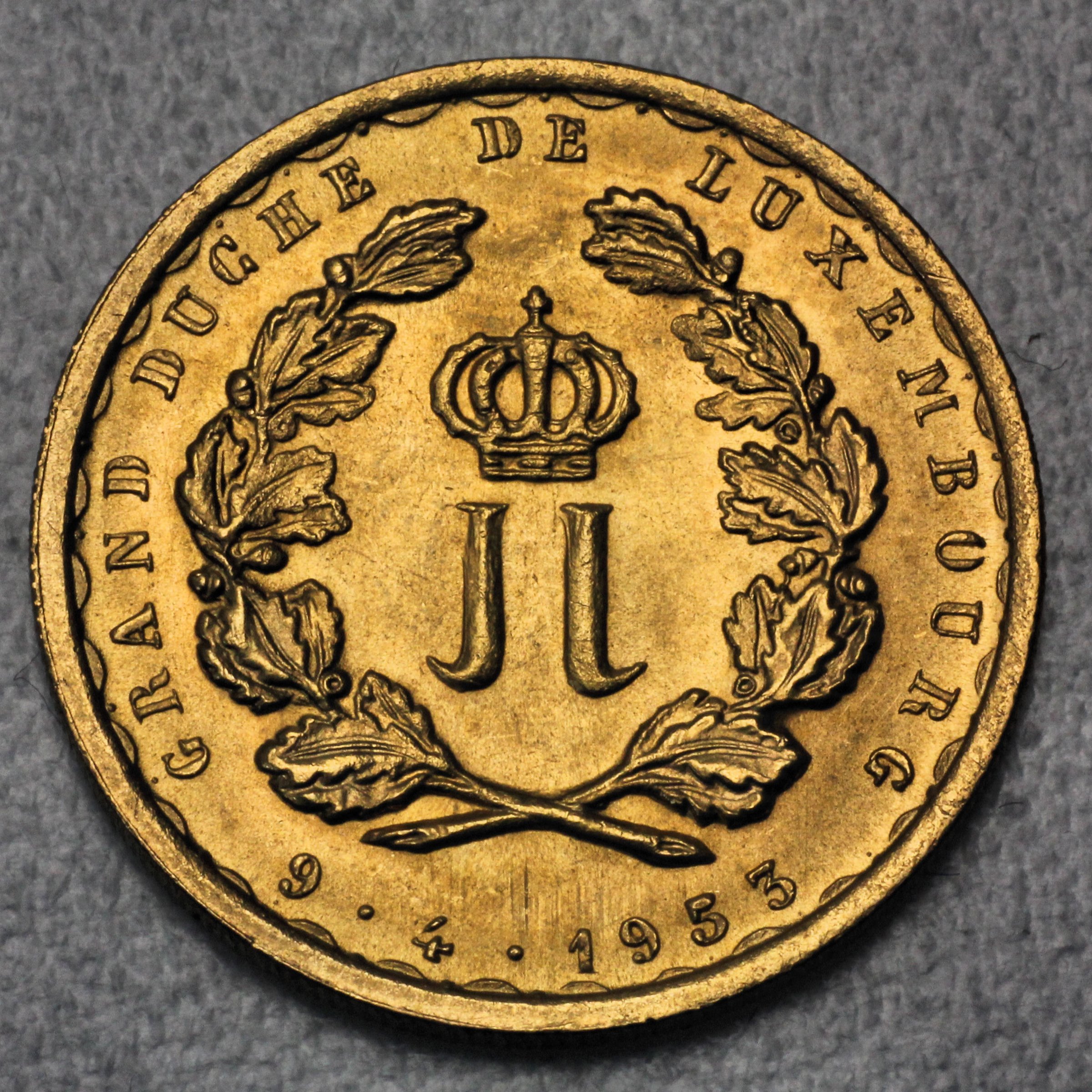 Goldmünze 20 Francs 1953 (Luxemburg) - Detailansicht 1