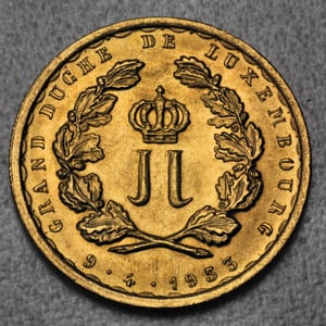 Goldmünze 20 Francs 1953 (Luxemburg) - Miniaturansicht 2