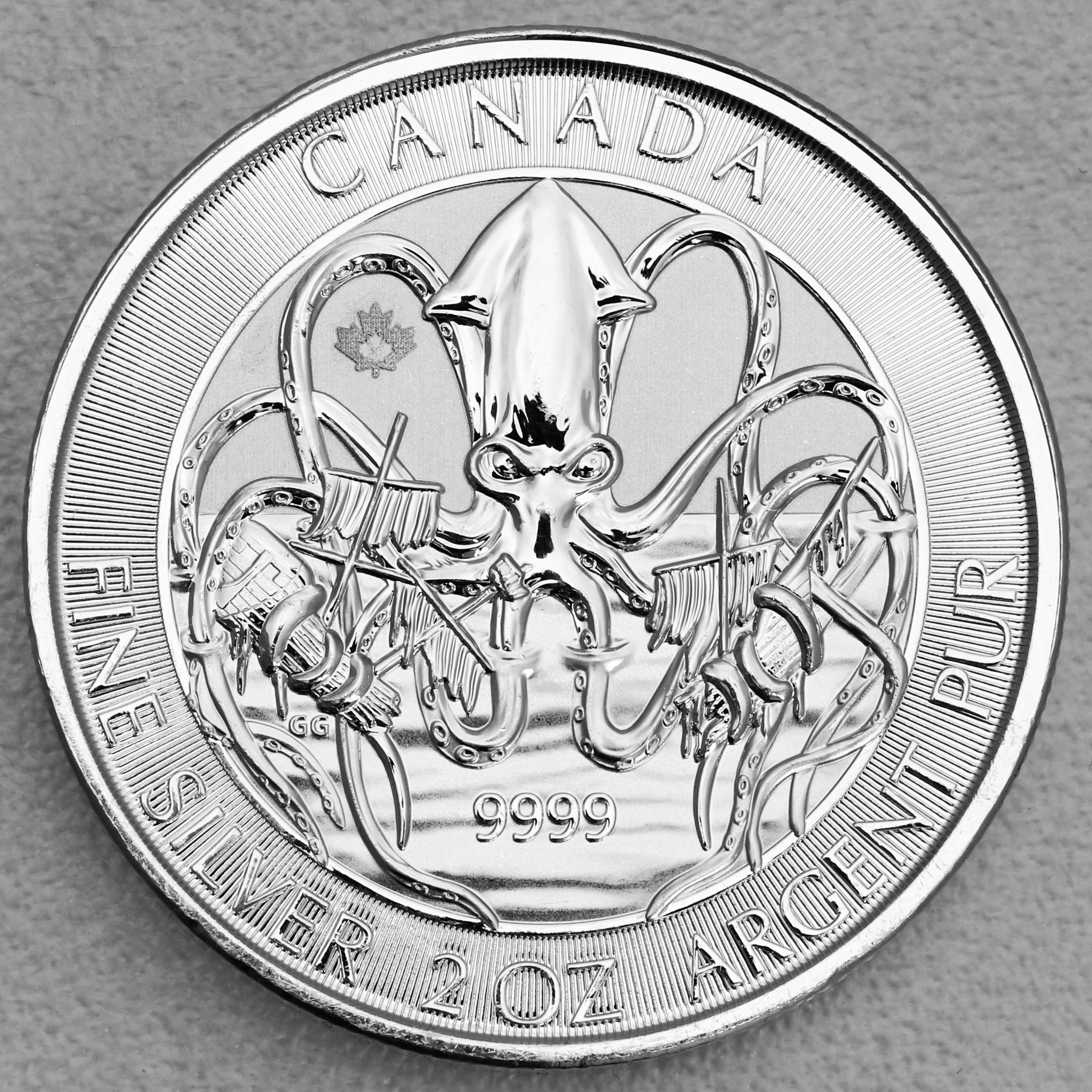 Silbermünze 2oz "Kraken" 2020 Creatures of the North (Kanada) - Hauptansicht