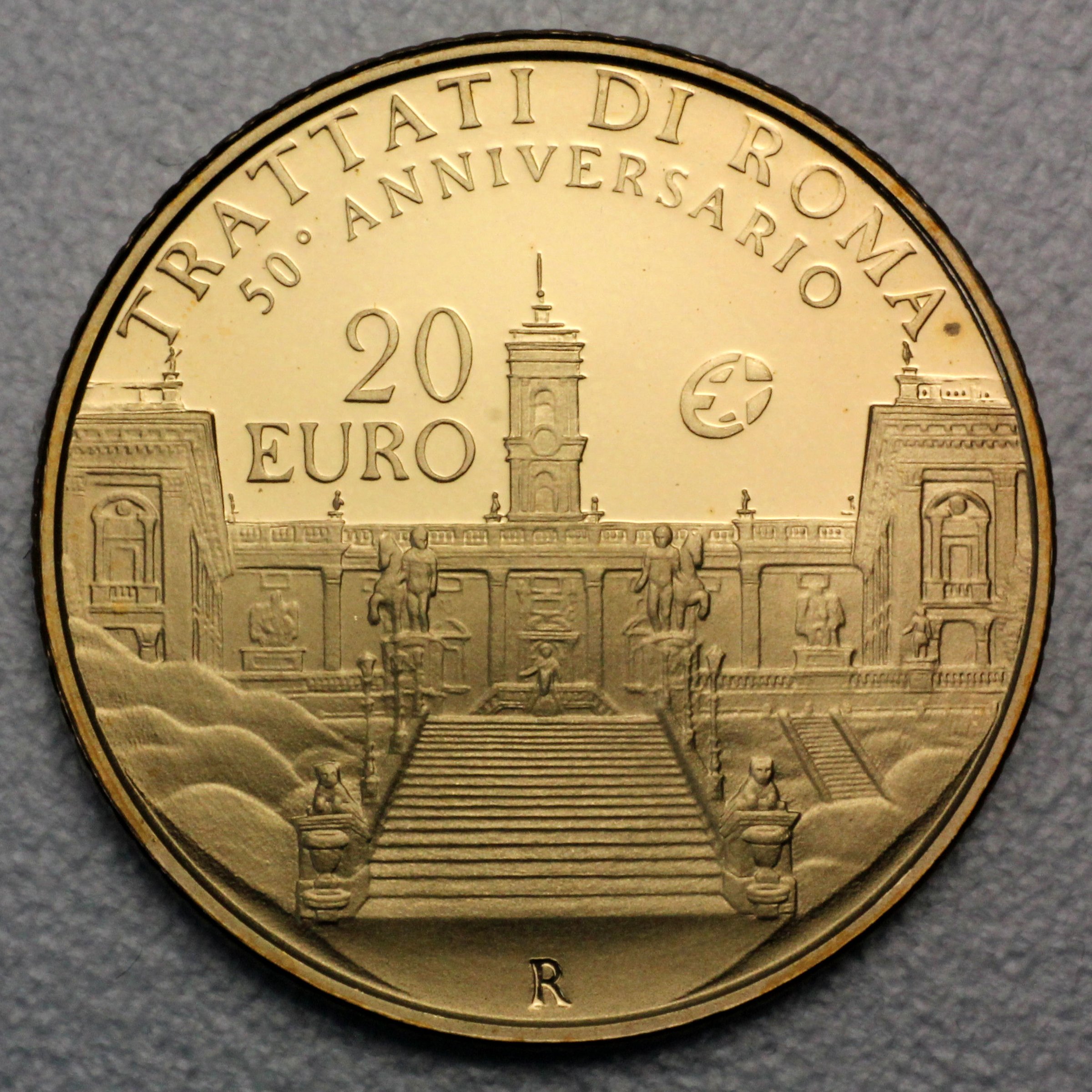 Goldmünze 20 Euro "Trattati di Roma" 2007 (Italien) - Hauptansicht