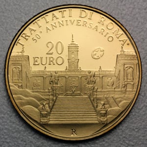 Goldmünze 20 Euro "Trattati di Roma" 2007 (Italien) - Miniaturansicht 1