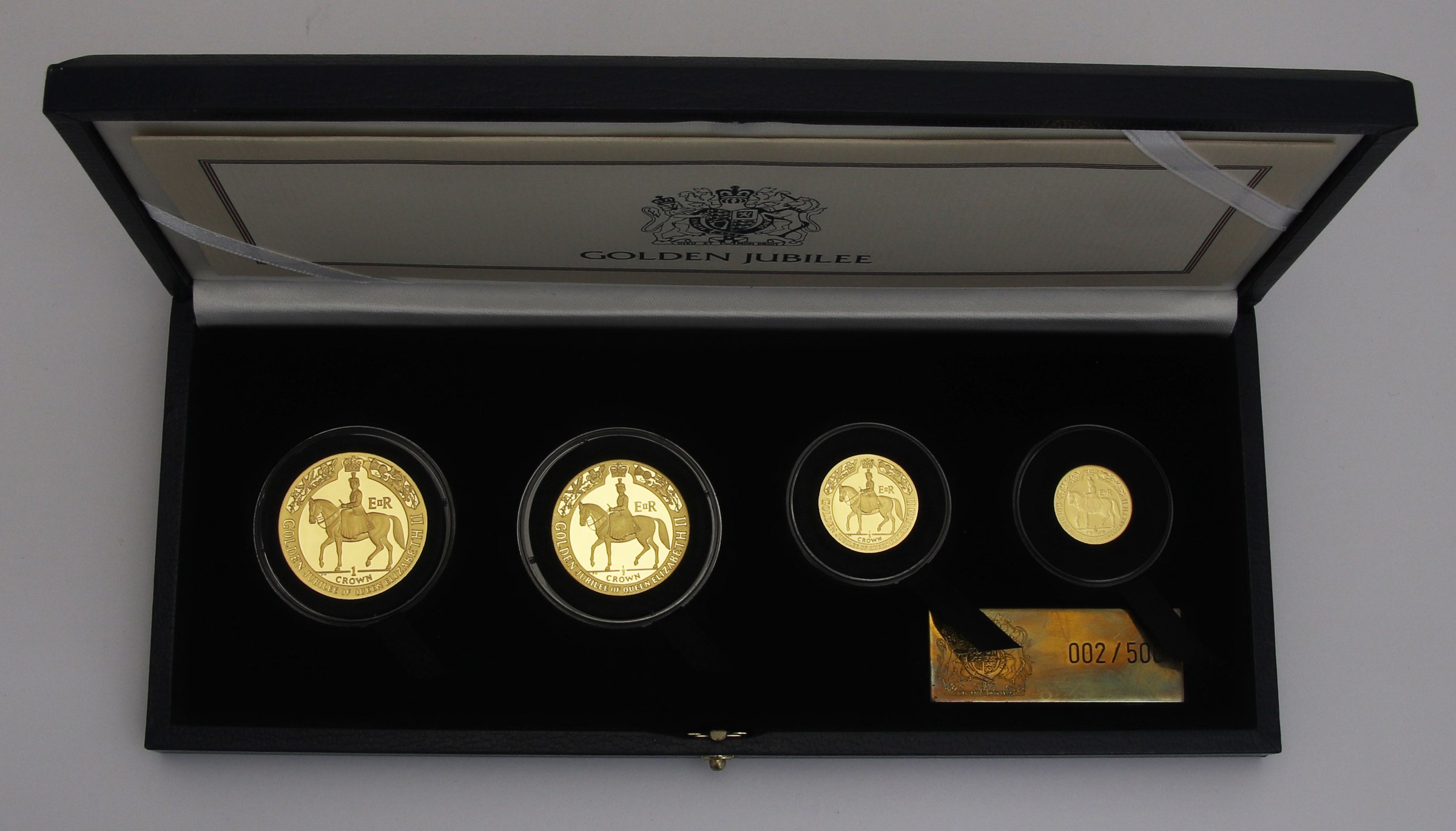 Goldmünzen "Golden Jubilee" 2002 (PP) Set – 4-teilig (Isle of Man) - Detailansicht 6