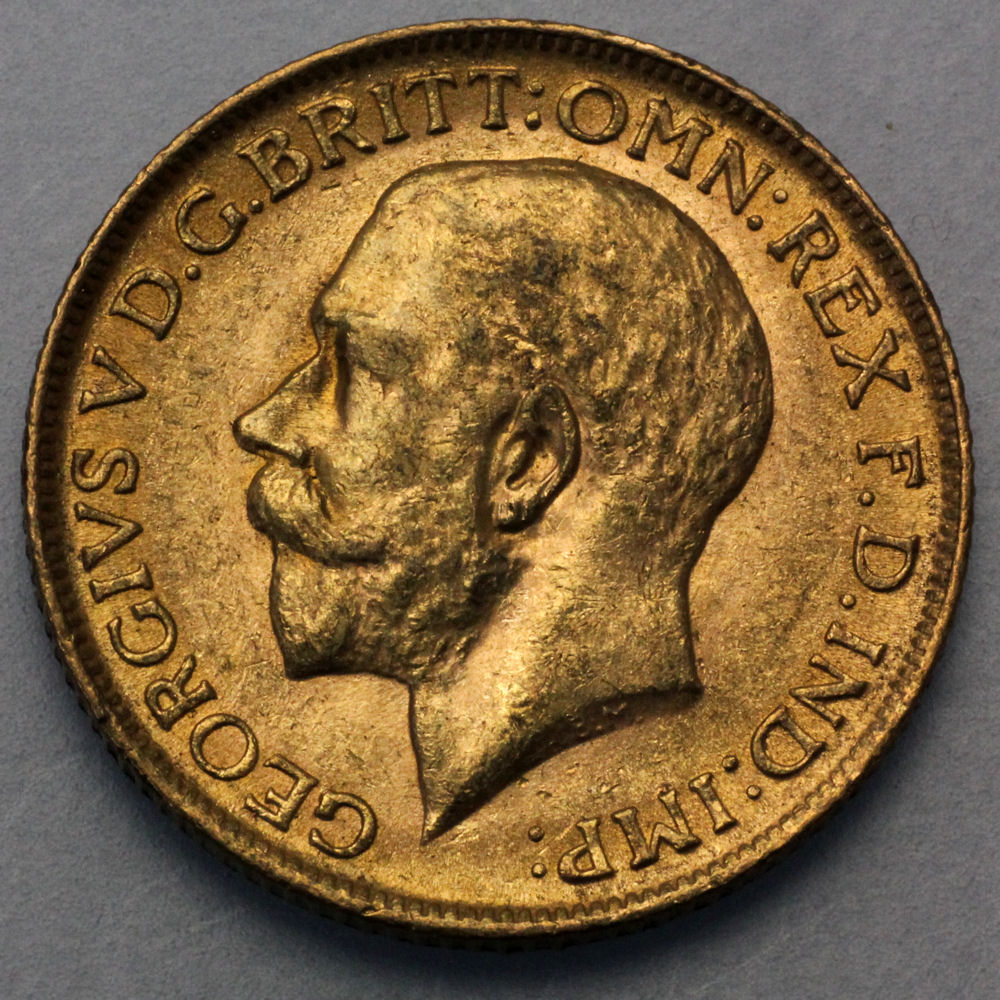Goldmünze 1 Sovereign "Georg V." verschiedene Jahrgänge (Großbritannien) - Hauptansicht