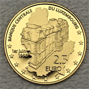 Goldmünze "2,5 Euro" 2018 20 Jahre Zentralbank Luxemburg (Luxemburg) - Miniaturansicht 2