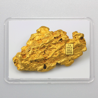 Goldbarren 1g "Goldnugget" (Flip) - Hauptansicht