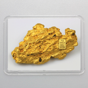 Goldbarren 1g "Goldnugget" (Flip) - Hauptansicht