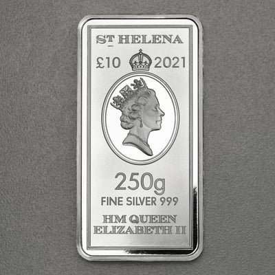 Münzbarren 250g "St. Helena 2021" - Hauptansicht