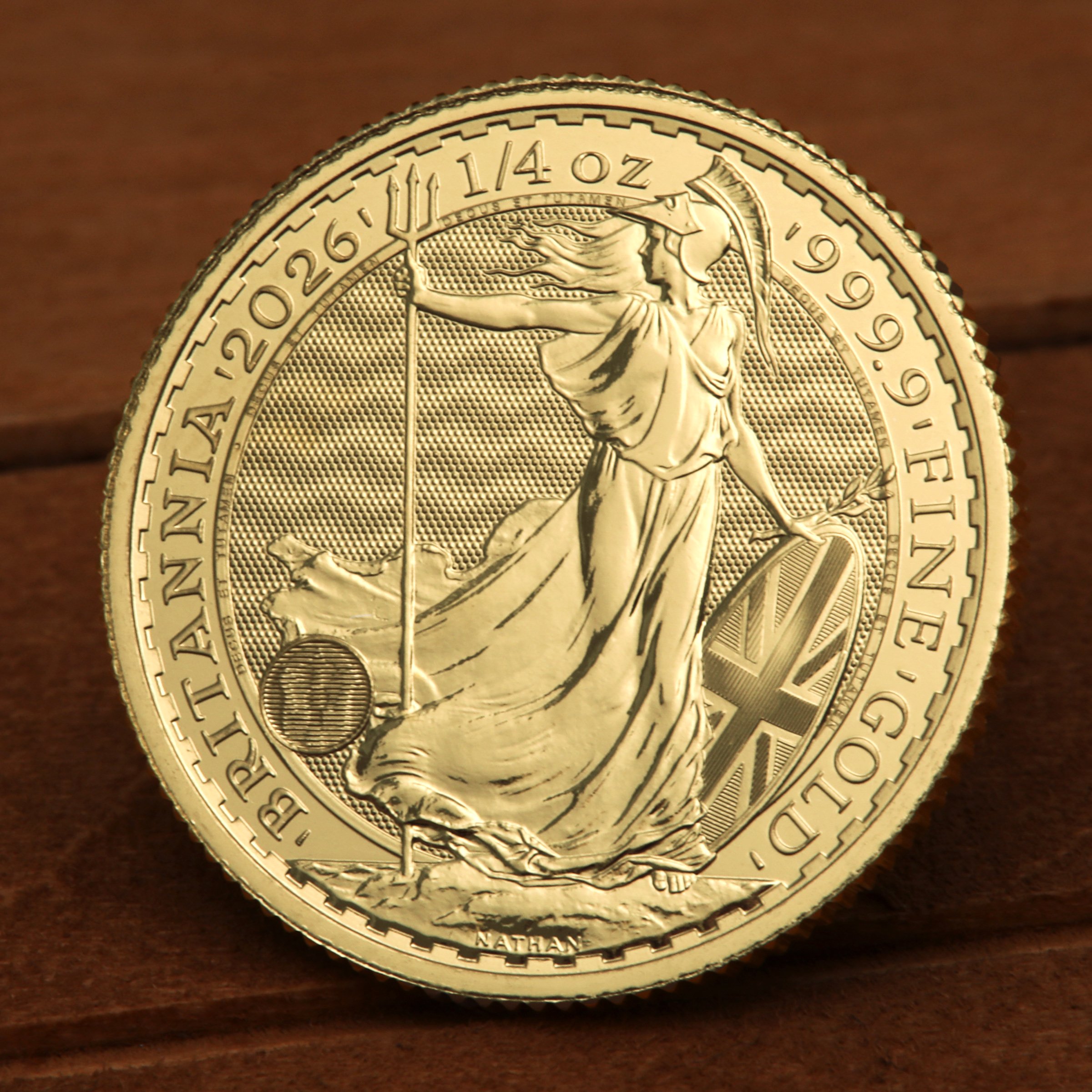 Goldmünze 1/4oz "Britannia" aktueller Jahrgang (Großbritannien) - Detailansicht 4