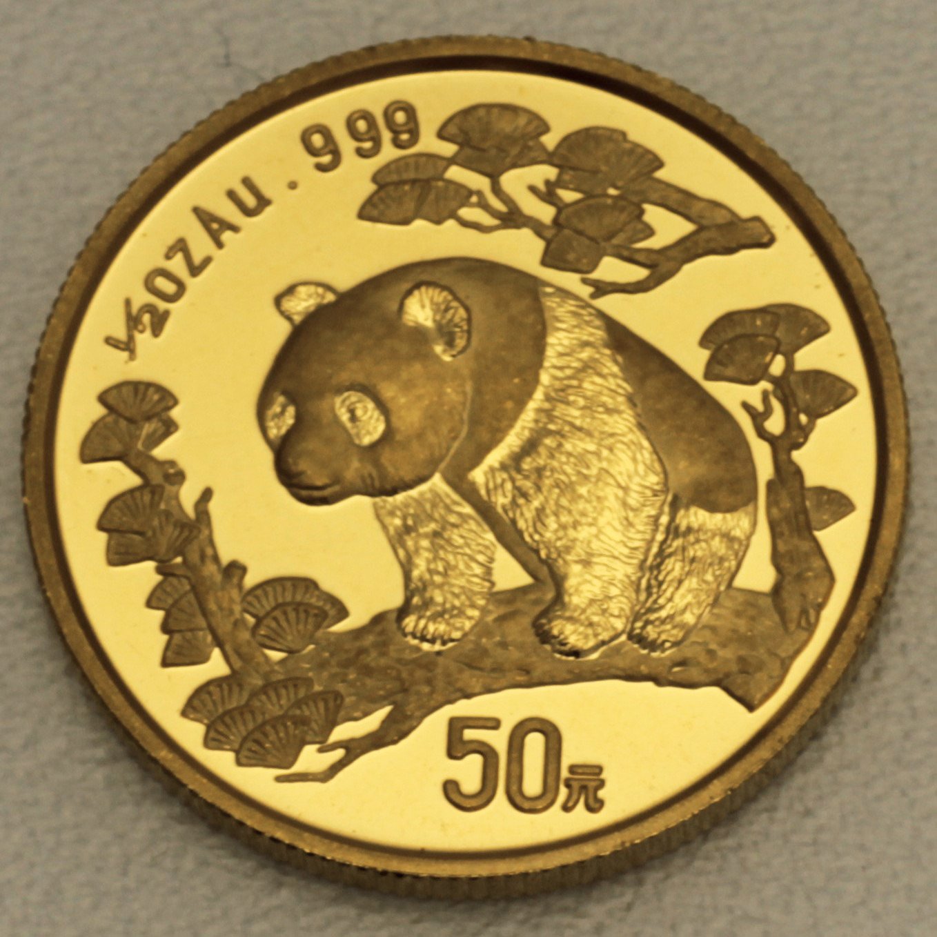 Goldmünze 1/2oz "Panda" 1997 (China) - Hauptansicht
