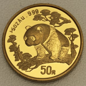 Goldmünze 1/2oz "Panda" 1997 (China) - Hauptansicht