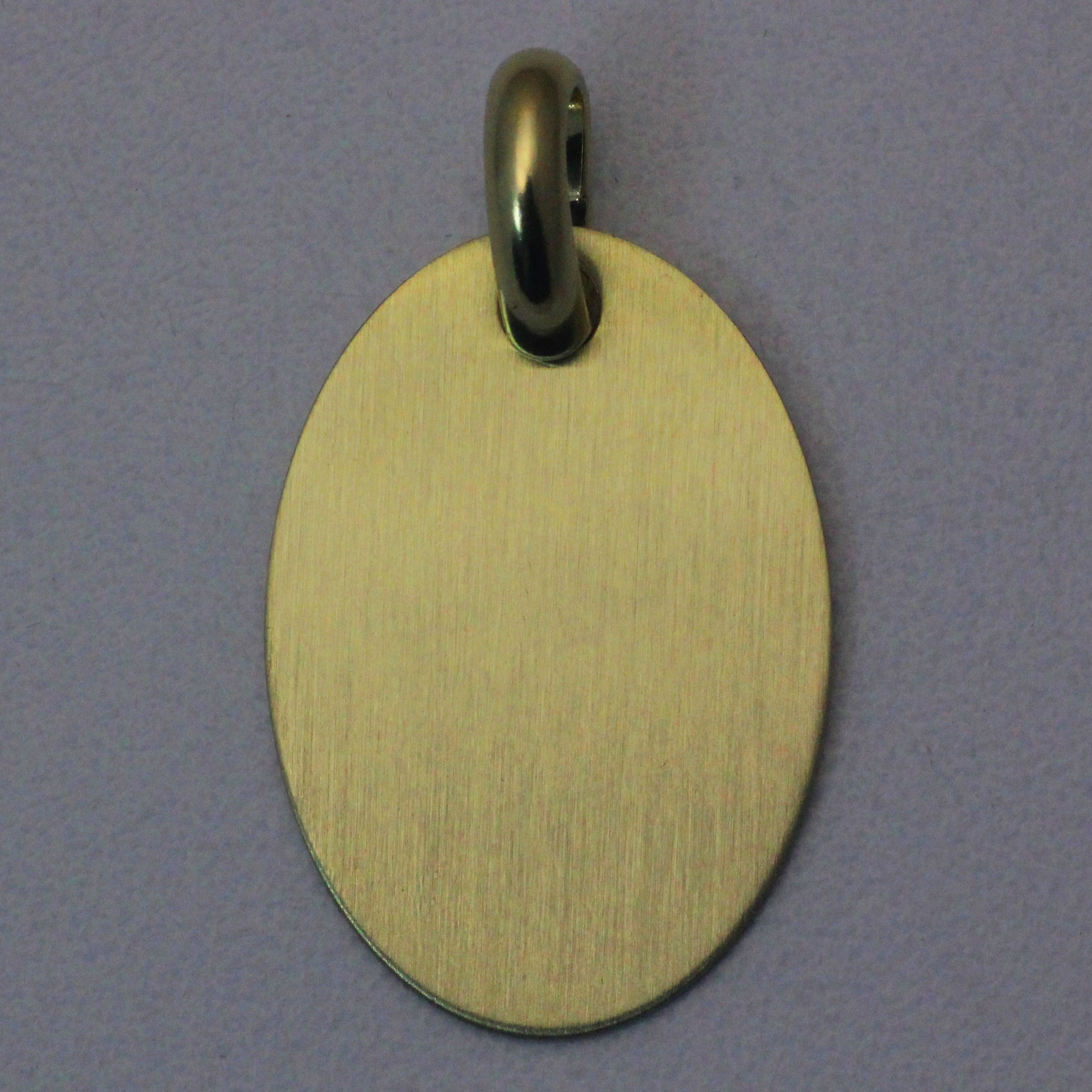 Goldanhänger 585er "Oval" gravierbar (14 kt) - Hauptansicht