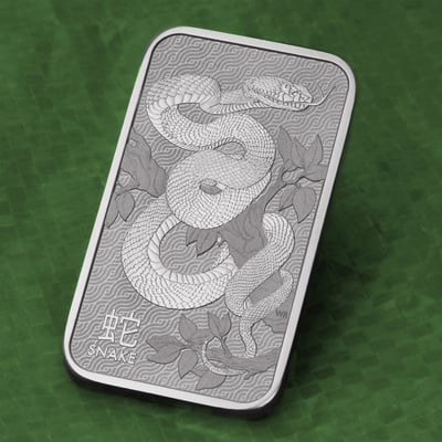 Silberbarren 1oz Perth Mint "Schlange" - Miniaturansicht 5