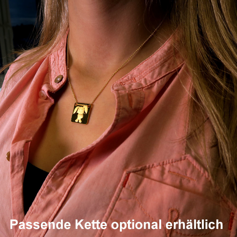 Gold-Schmuckbarren 5g "Bunny/Hase" PAMP - Detailansicht 3
