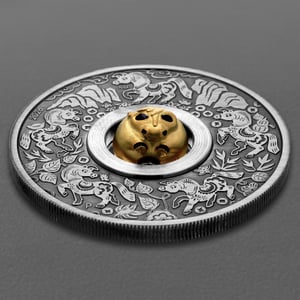 Silbermünze 1oz "Pferd" 2026 (AF) Rotating Charm – Year of the Horse (Tuvalu) - Miniaturansicht 3