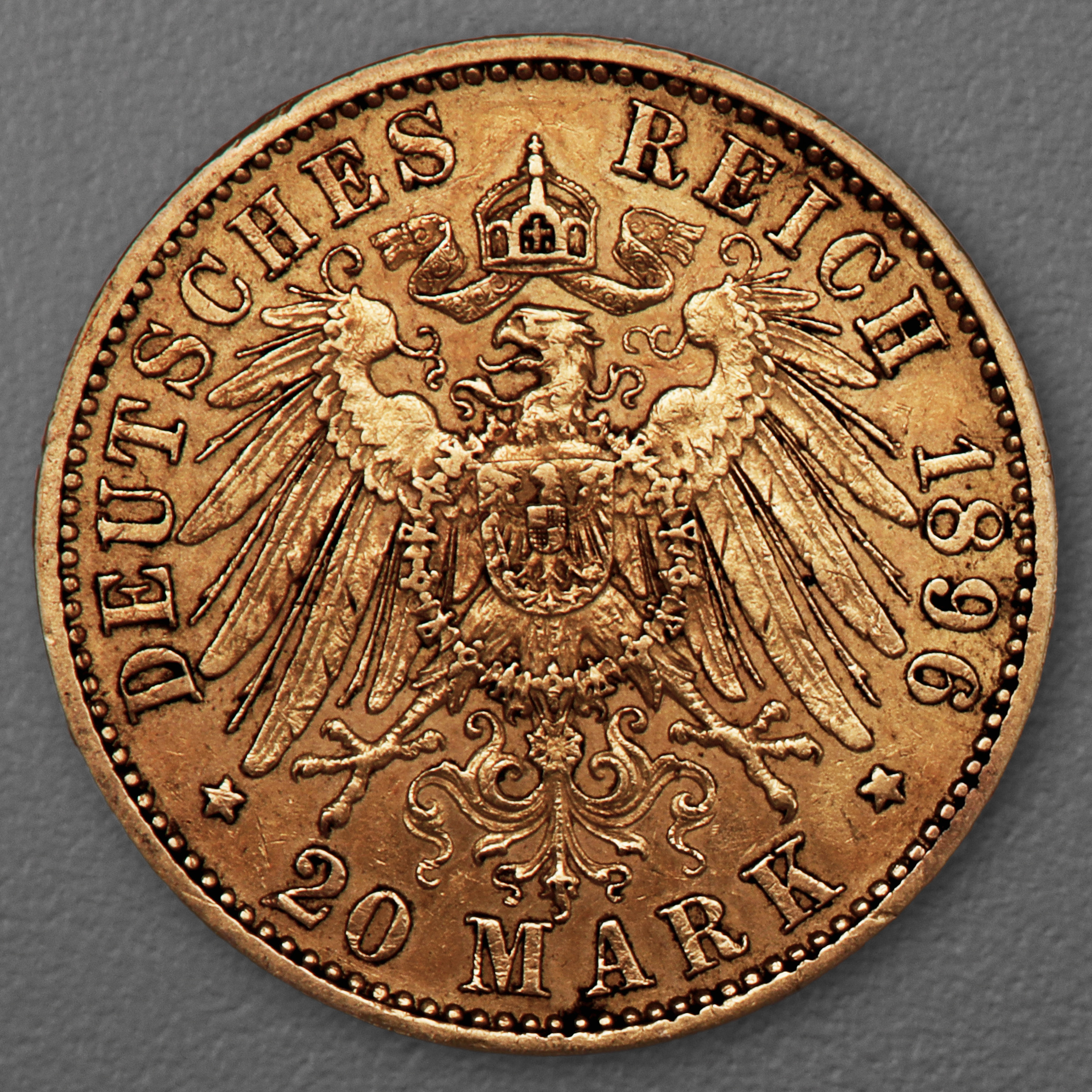 Goldmünze 20 Mark "Wilhelm II." 1896-A J.252 (Preußen) - Detailansicht 1