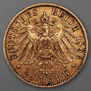 Goldmünze 20 Mark "Wilhelm II." 1896-A J.252 (Preußen) - Miniaturansicht 2