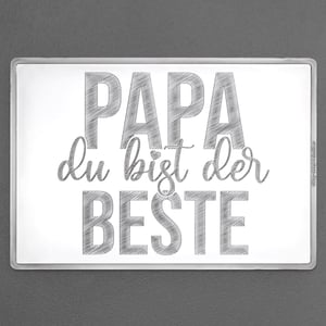 Silberbarren 100g "Papa, du bist der Beste" Gravur-Silbertafel - Hauptansicht