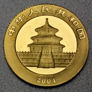 Goldmünze 1/10oz "Panda" 2004 (China) - Miniaturansicht 2