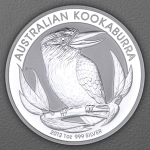 Silbermünze 1oz "Kookaburra" 2012 (Australien) - Miniaturansicht 1