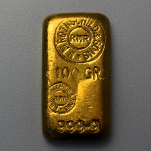 Goldbarren 100g ROTHSCHILD & Sons - Hauptansicht